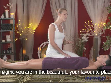 Massage Rooms Hot lesbians get oiled up