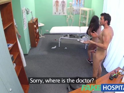 FakeHosital Threesome fun with hot nurse
