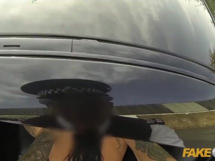 Fake Cop Hot cyclist with big tits fucked