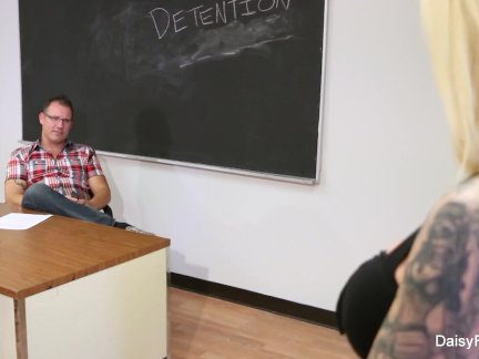 Bad girl Daisy gets fucked in detention
