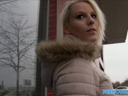 PublicAgent Big boobs bent over and fucked