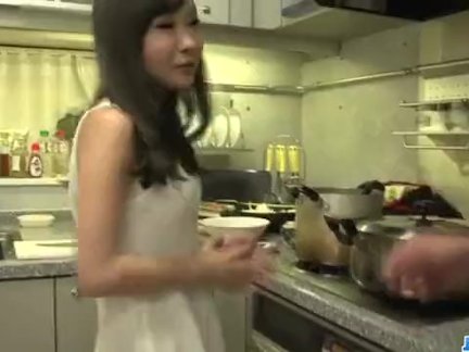 Sex in serious porn style with young Mayu