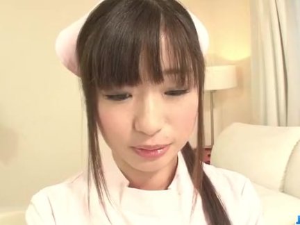 Shizuku Asian nurse receives a strong poundin