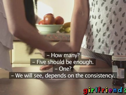 Girlfriends Sweet girls baking and fucking