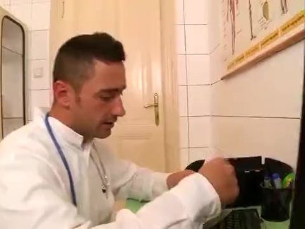 Clinical Threesome - Doctor Knocks the Back