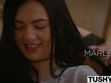 TUSHY Ariana Marie And Marley Brinx First Anal Threesome