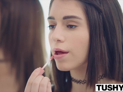 TUSHY Two hot girls with huge gaping asshole