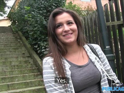 PublicAgent Cute Bubble Butt babe fucked