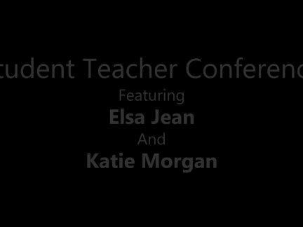 Bad Student Elsa Jean FFM Fuck With Sexy Teacher