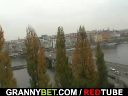 Пухлая леди прыгает член после минет