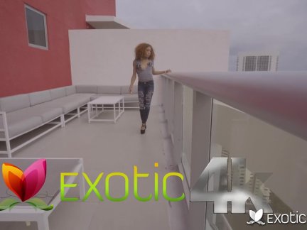 EXOTIC4K Black beauty Kendall Woods perfect pussy pounded