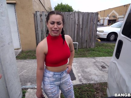 Scooping Up A Puta Chonga Off The Streets of Miami on Bang Bus!