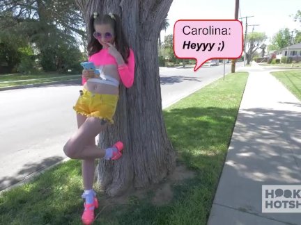 Cute Brunnete Teen Meets Guy Online