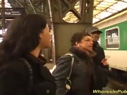 Pickup For Train Threesome orgy