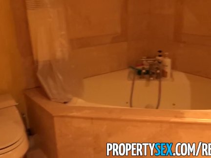 PropertySex - Hot brunette real estate agent fucks home buyer