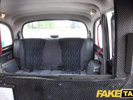 Fake Taxi Nurse in sexy lingerie has car sex