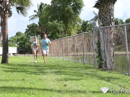 PureMature MILF Cory Chase fuck and facial after run in the park