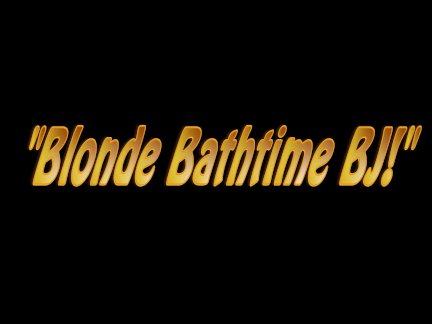 Charlee Chase Blonde Bathtime BJ