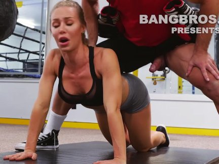 BANGBROS - Big Tits Babe Nicole Aniston Gets Her Pussy Worked Out In Gym
