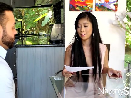 NannySpy Asian babysitter Jade Kush caught giving sexual massage