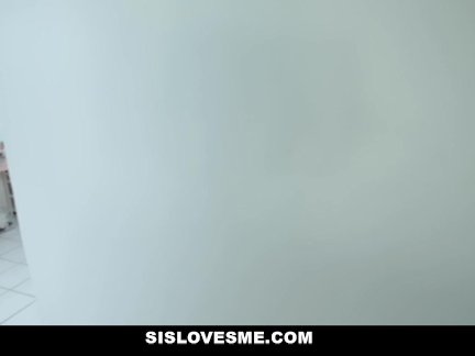 SisLovesMe - Slutty Stepsis Helps Her Brother Get Rid Of Erection