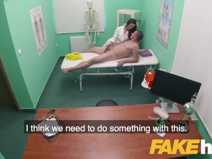 Fake Hospital Masseuse hot wet pussy and squirting orgasms cure backache