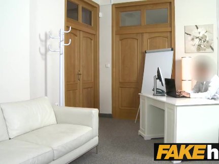 Fake Agent German girl with tattoos and natural body on casting couch