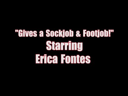 Cute Latina Erica Gives Amazing Soft Toe Footjob for Fucked Feet!