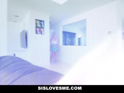 SisLovesMe - Horny Stepsis Rides Stepbros Cock