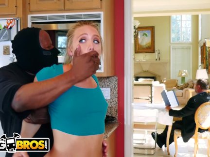 BANGBROS - AJ Applegate Gets Hate Fucked By Home Invader Behind Dad's Back