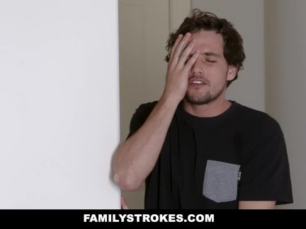 FamilyStrokes - Curvy Stepmom Gets Fat Ass Poked by Son