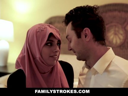 FamilyStrokes - Pakistani Wife Rides Cock In Hijab