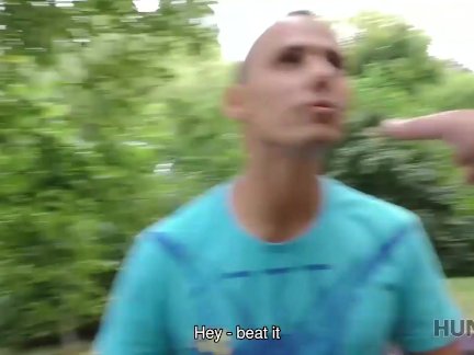 HUNT4K. Tanned brunette Liliane enjoys sex for money with stranger