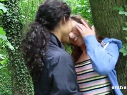 Abby Takes Caroline on a Sexy Adventure In the Forest