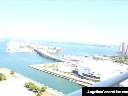 Cuban BBW Angelina Castro Gets Mouth & Muff Fucked!