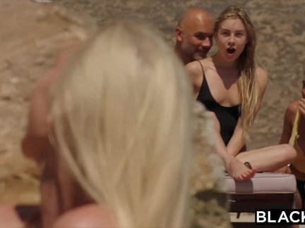 BLACKED Kendra Sunderland on vacation fucked by monster black cock