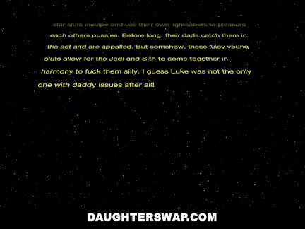 DaughterSwap - Hot Babes Stick Light Sabers In Each Others Pussies