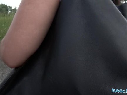Public Agent Hot tourist Sophia Laure fucked and creampied on picnic bench