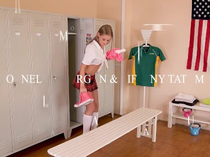 Sexy teen sluts Ornella Morgan & Tiffany Tatum swallow dick in locker room