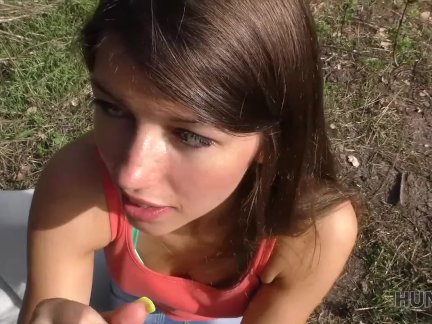 HUNT4K. Comely girl enjoys outdoor anal sex for money with new guy