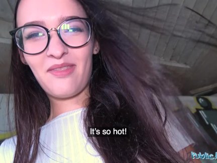 Public Agent Hot Czech body fucked under public bridge after sucking cock