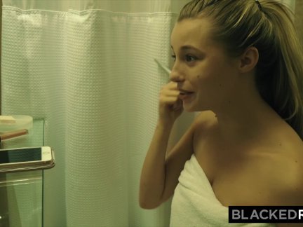 BLACKEDRAW Blonde Teen Destroyed By The Biggest Cock Youve Ever Seen
