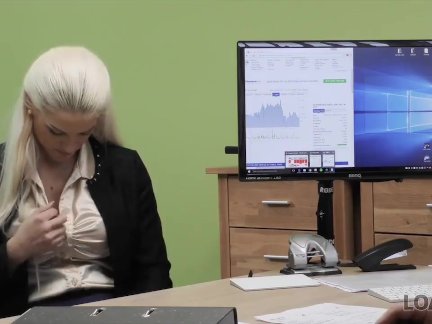 LOAN4K. Absolutely gorgeous blonde girl has wonderful sex for cash