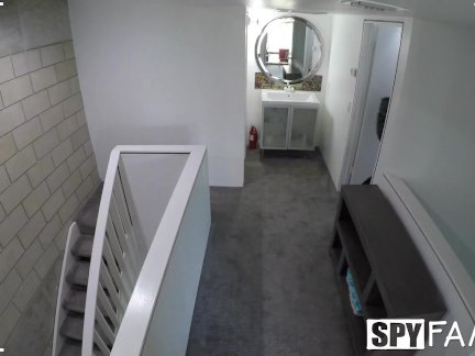 SPYFAM Step sister fucks step bro with parents in other room