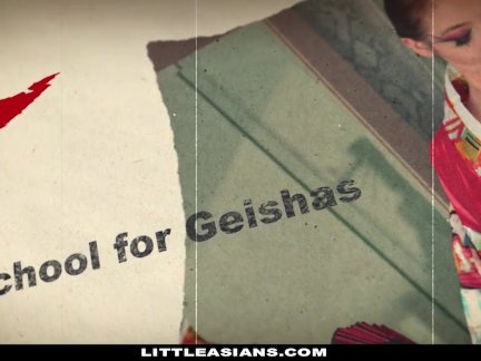 LittleAsians - Cute Geisha Gets Her Pussy Eating