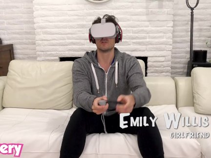 Trickery - Emily Willis fucks her trainer in front of her BF
