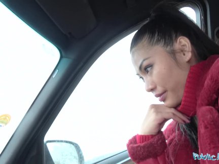 Public Agent Big tits Thai lady loves to suck and fuck cock
