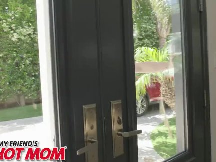 Naughty America Mrs. Culver showers with and fucks son's friend