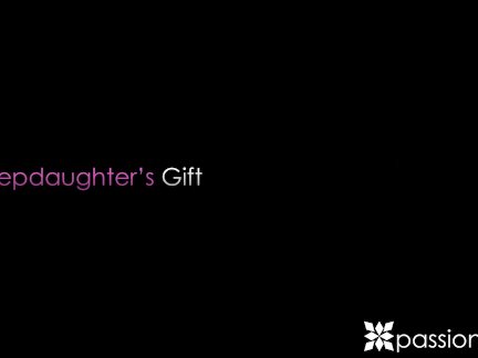 PASSION-HD Step Daughter Gives Step Dad Gift For Fathers Day