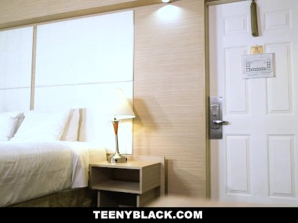 TeenyBlack - Petite Mocha Babe Bounces On a Big White Cock